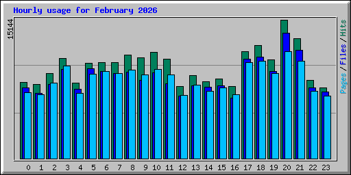 Hourly usage for February 2026